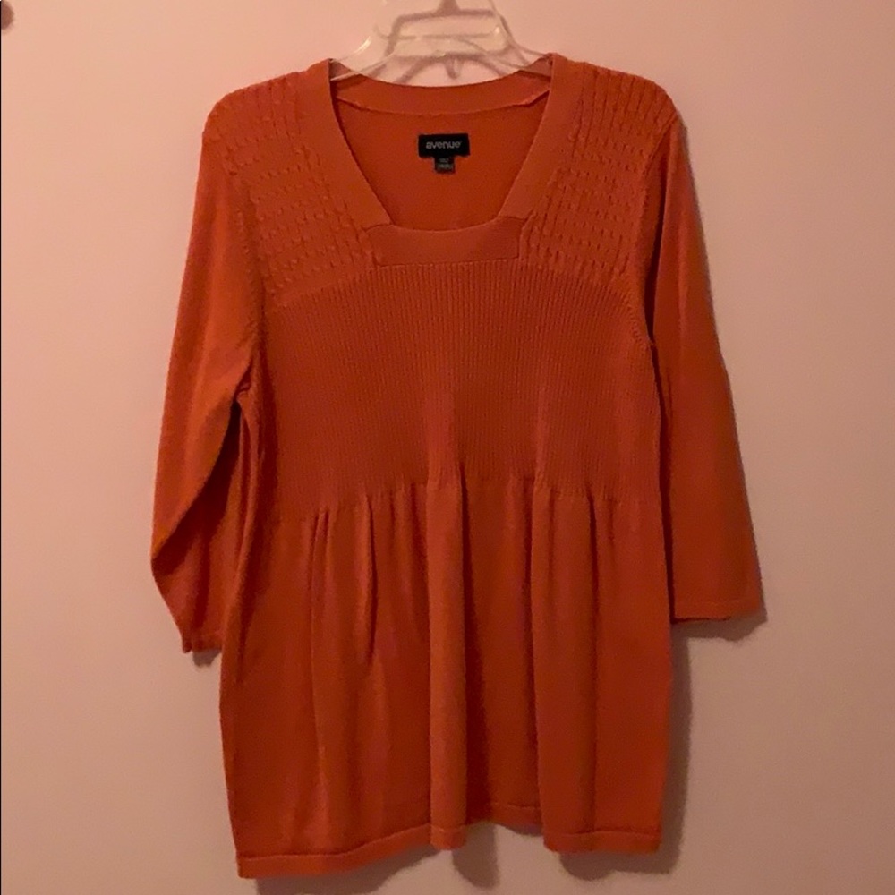 Avenue plus size top orange cute 18/20